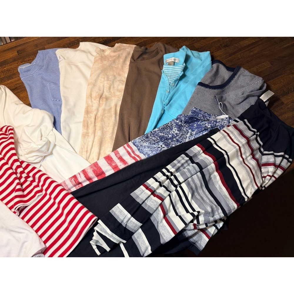 Women's summer shirt lot. 17 shirts included.  Christopher & banks sz XL